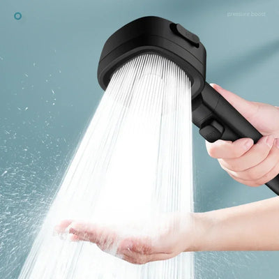 Duschhuvud – 3 Lägen Högtrycksduschhandtag med Enkel Installation